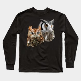 Autillo and Owl Long Sleeve T-Shirt